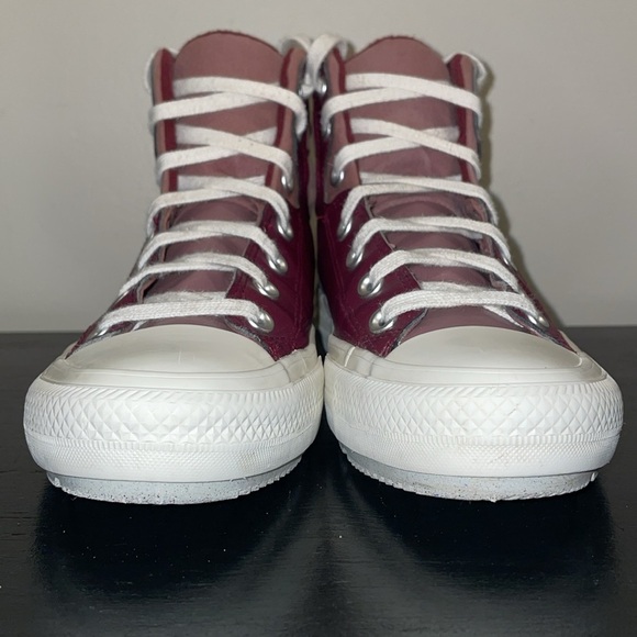 Converse Women's Berkshire Hi Top Dark Beetroot/Saddle/Egret A00914C. Size 7 - Picture 4 of 15